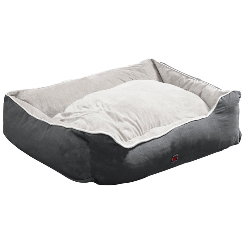 PaWz Pet Bed Mattress Dog Cat Pad Mat Puppy Cushion Soft Warm Washable 3XL Grey Payday Deals