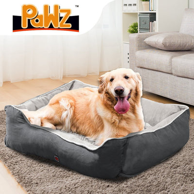 PaWz Pet Bed Mattress Dog Cat Pad Mat Puppy Cushion Soft Warm Washable 3XL Grey Payday Deals