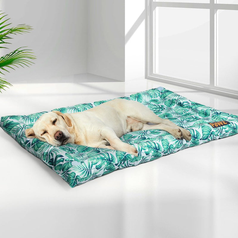 PaWz Pet Cool Gel Mat Cat Bed Dog Bolster Waterproof Self-cooling Pads Summer M Payday Deals