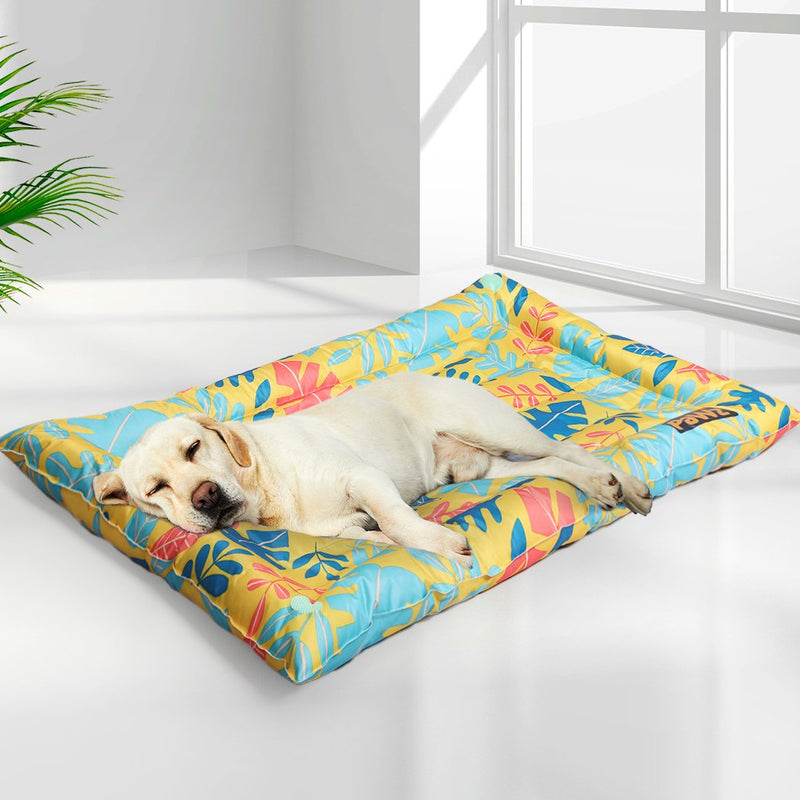 PaWz Pet Cool Gel Mat Cat Bed Dog Bolster Waterproof Self-cooling Pads Summer M Payday Deals