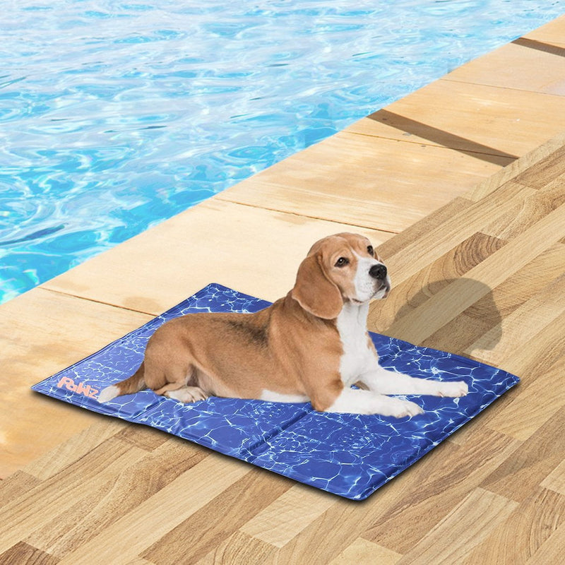 PaWz Pet Cooling Mat Gel Mats Bed Cool Pad Puppy Cat Non-Toxic Beds Summer M Payday Deals