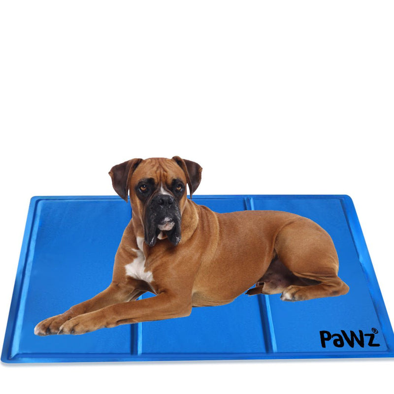 PaWz Pet Cooling Mat Gel Mats Bed Cool Pad Puppy Cat Non-Toxic Summer 110x70cm Payday Deals