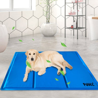 PaWz Pet Cooling Mat Gel Mats Bed Cool Pad Puppy Cat Non-Toxic Summer 140x90cm Payday Deals