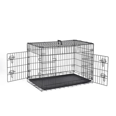 PaWz Pet Dog Cage Crate Kennel Portable Collapsible Puppy Metal Playpen 24" Payday Deals