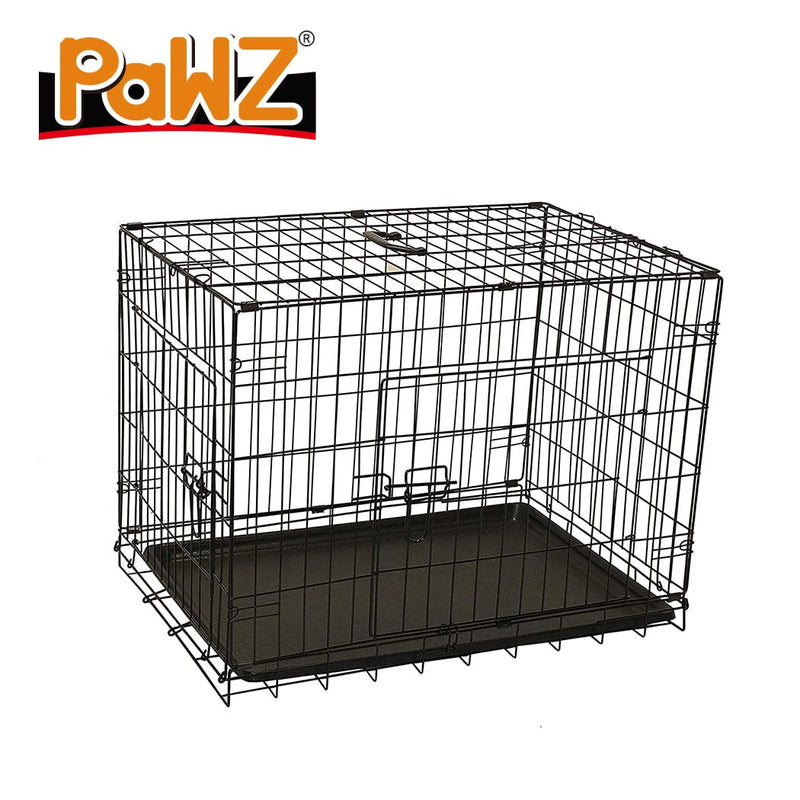 PaWz Pet Dog Cage Crate Kennel Portable Collapsible Puppy Metal Playpen 30" Payday Deals