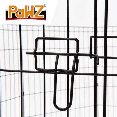 PaWz Pet Dog Cage Crate Kennel Portable Collapsible Puppy Metal Playpen 30" Payday Deals