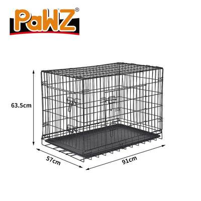 PaWz Pet Dog Cage Crate Kennel Portable Collapsible Puppy Metal Playpen 36"