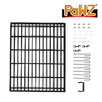 PaWz Pet Dog Playpen Puppy Exercise 8 Panel Fence Black Extension No Door 36" Payday Deals