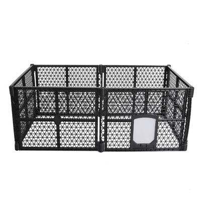 PaWz Pet Playpen Foldable Protable Dog Play Pens Plastic Garden Outdoor 6 Panels