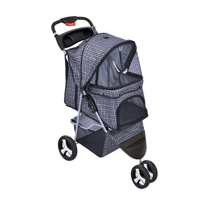 PaWz Pet Stroller 3 Wheels Dog Cat Cage Puppy Pushchair Travel Walk Carrier Pram