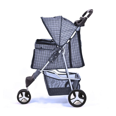 PaWz Pet Stroller 3 Wheels Dog Cat Cage Puppy Pushchair Travel Walk Carrier Pram Payday Deals