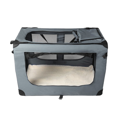 PaWz Pet Travel Carrier Kennel Folding Soft Sided Dog Crate For Car Cage Large L Payday Deals