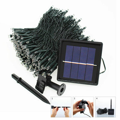 30M 300LED String Solar Powered Fairy Lights Garden Christmas Waterproof - Payday Deals