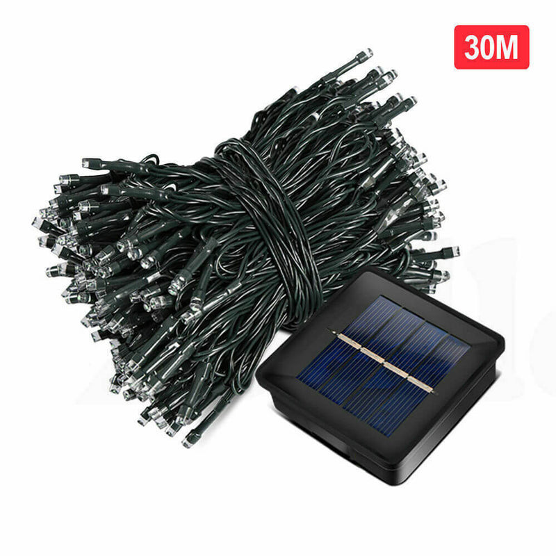 30M 300LED String Solar Powered Fairy Lights Garden Christmas Waterproof - Payday Deals