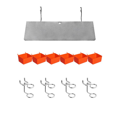 Pegboard Hooks Storage Bins Hanger Locks Parts Steel Tray Organizer Bin 138PC Payday Deals