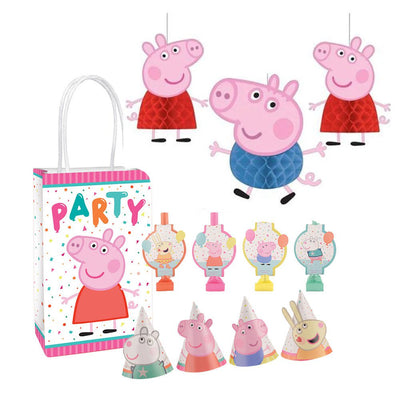 Peppa Pig 8 Guest Kraft Bag Birthday Party Pack