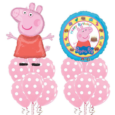 Peppa Pig Birthday Bouquet Balloon Party Pack