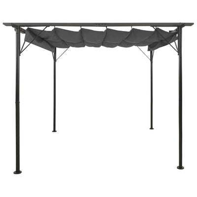 Pergola with Retractable Roof Anthracite 3x3 m Steel 180 g/m² Payday Deals