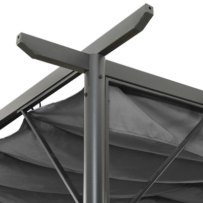 Pergola with Retractable Roof Anthracite 3x3 m Steel 180 g/m² Payday Deals