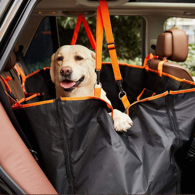 Pet Seat Cover Cat Dog Car Hammock Nonslip Premium Waterproof Back Zipper Black Payday Deals