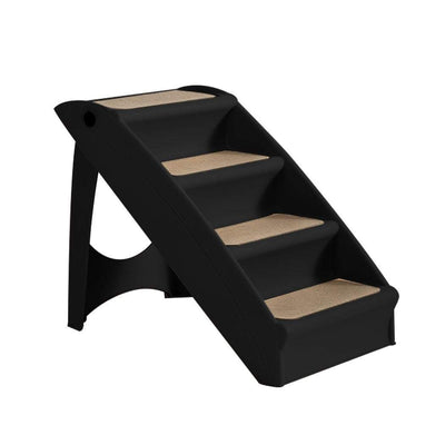 Pet Stairs Ramp Steps Portable Foldable Climbing Ladder Soft Washable Dog Black Payday Deals