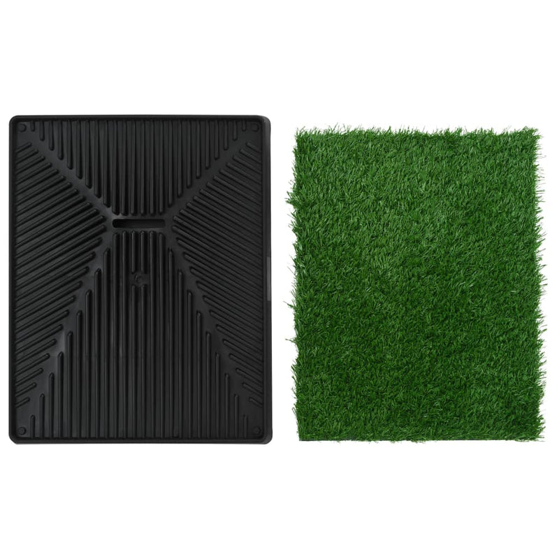 Pet Toilets 2 Pieces with Tray and Artificial Turf Green 63x50x7 cm WC Payday Deals