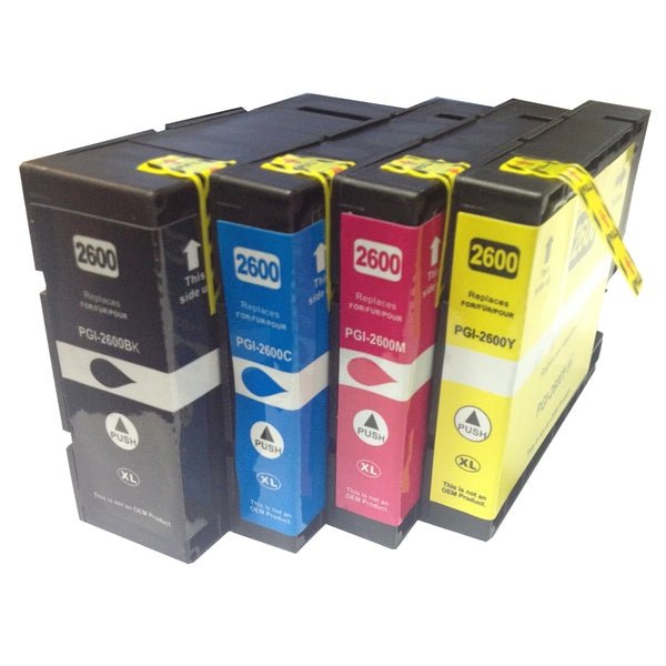 PGI-2600XL Premium Pigment Compatible Inkjet Cartridges Set of 4 Payday Deals