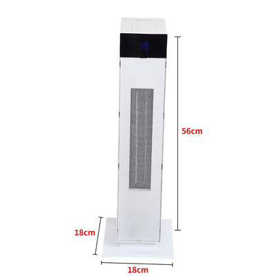 Spector 2000W Tower Heater Electric Portable Ceramic Oscillating Remote White - Payday Deals