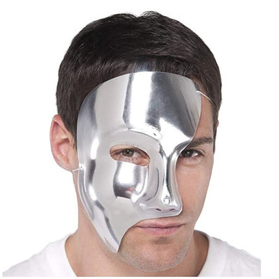 Phantom Mask Silver Costume Accessory