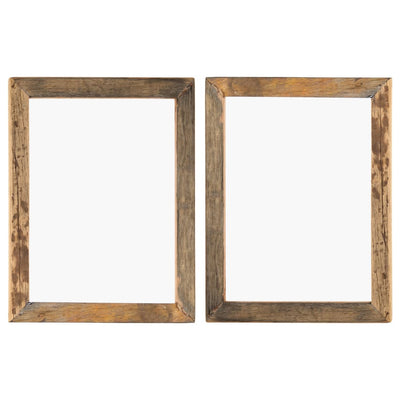 Photo Frames 2 pcs 50x60 cm Solid Reclaimed Wood and Glass Payday Deals