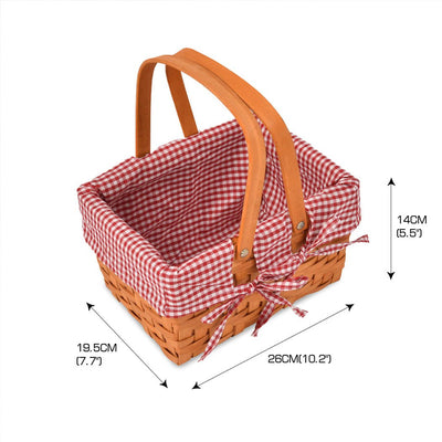 Picnic Basket Wicker Baskets Outdoor Deluxe Gift Storage Person Storage Carry Payday Deals