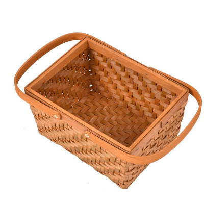 Picnic Basket Wicker Baskets Outdoor Deluxe Gift Storage Person Storage Carry Payday Deals