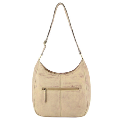 Pierre Cardin Women's Italian Leather Bag Perforated Cross Body Travel - Latte Payday Deals