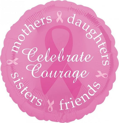 Pink Ribbon Breast Cancer Awareness Foil Balloon