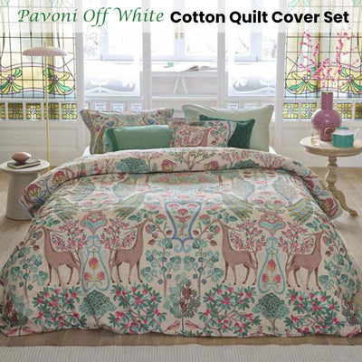 PIP Studio Pavoni Off White Cotton Quilt Cover Set King Payday Deals