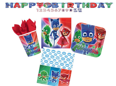 PJ Masks Party Supplies 8 Guest Deluxe Person Pack