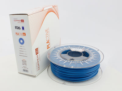 PLA Filament Copper 3D PLActive - Innovative Antibacterial 1.75mm 250gram Sky Blue Color 3D Printer Filament Payday Deals