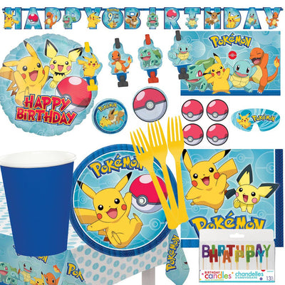 Pokemon 8 Guest Happy Birthday Party Pack Payday Deals