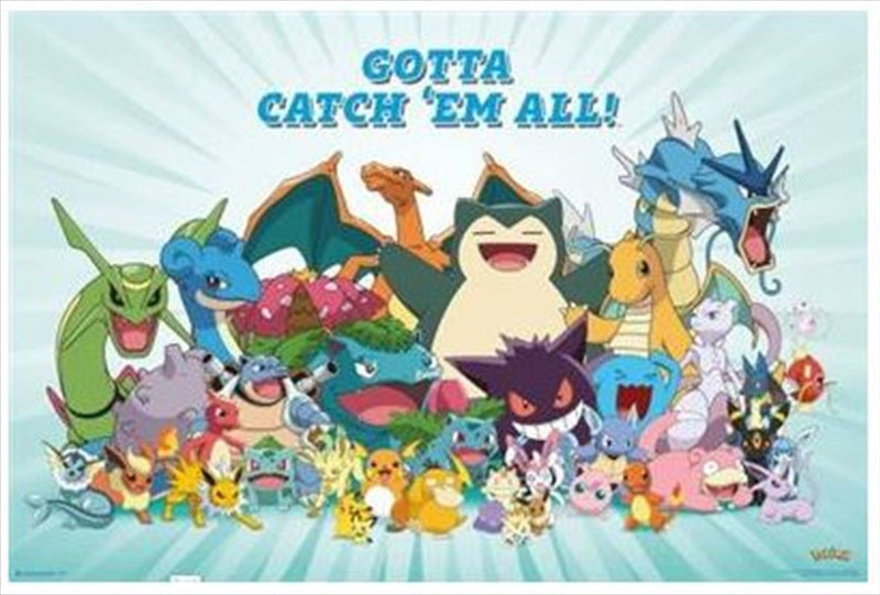 Pokemon All Time Favourites Poster Payday Deals