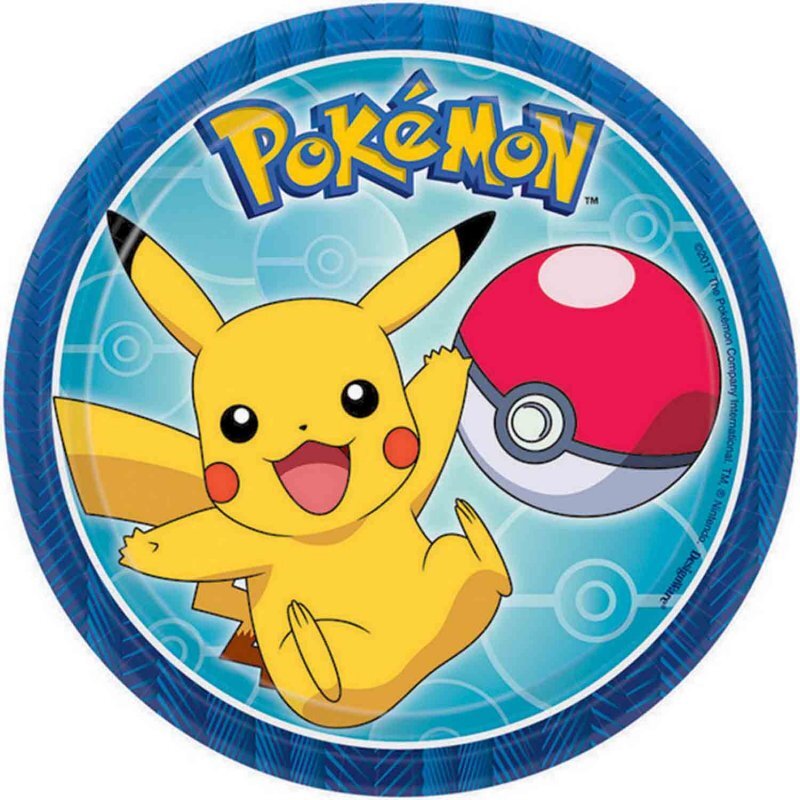 Pokemon Core Lunch Cake Dessert Plates 8 Pack Payday Deals