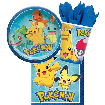 Pokemon Pikachu 8 Guest Large Tableware Party Pack