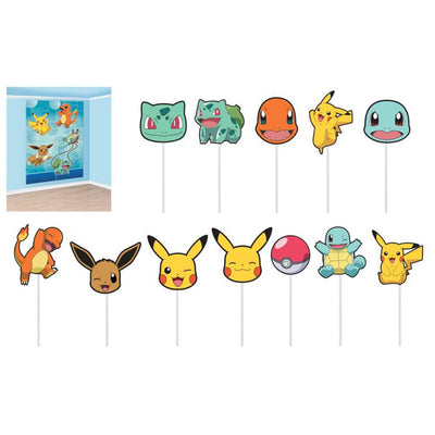 Pokemon Scene Setter Backdrop with Props Payday Deals