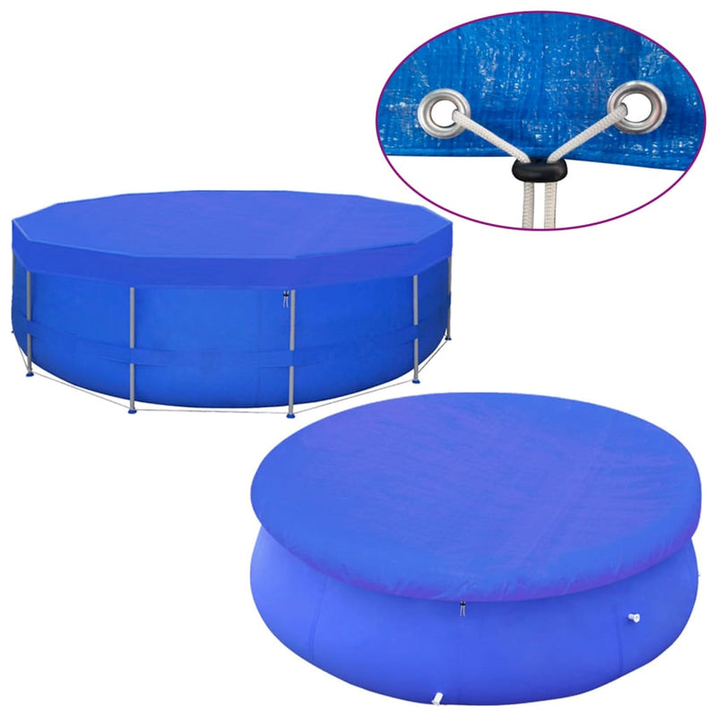 Pool Covers 2 pcs PE Round 460 cm 90 g/m² Payday Deals