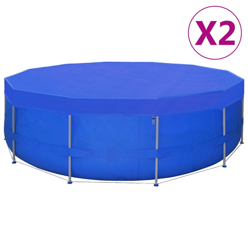 Pool Covers 2 pcs PE Round 540 cm 90 g/m² Payday Deals