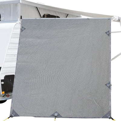 Pop Top Caravan Privacy Screen 2.1 x 1.8M Sun Shade End Wall Roll Out Awning
