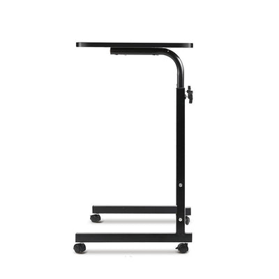 Portable Adjustable Wooden Latpop Stand - Black