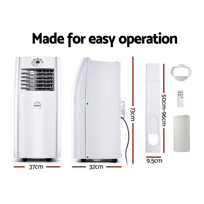 Portable Air Conditioner 4-In-1 Mobile Fan Cooler Dehumidifier 18000BTU