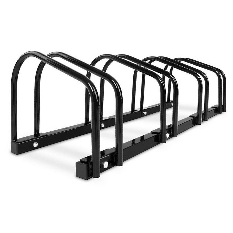 Portable Bike 4 Parking Rack Bicycle Instant Storage Stand - Black Payday Deals