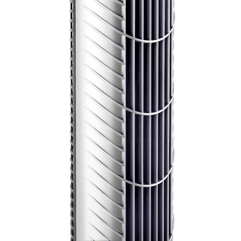 Portable Cross Flow Tower Fan - Silver