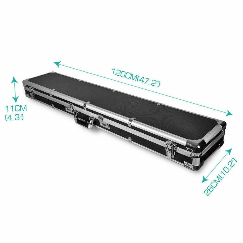 Portable Hard Aluminium Double Hunting Gun Cases Safe Bag Rifle Shot Carry Boxes Payday Deals